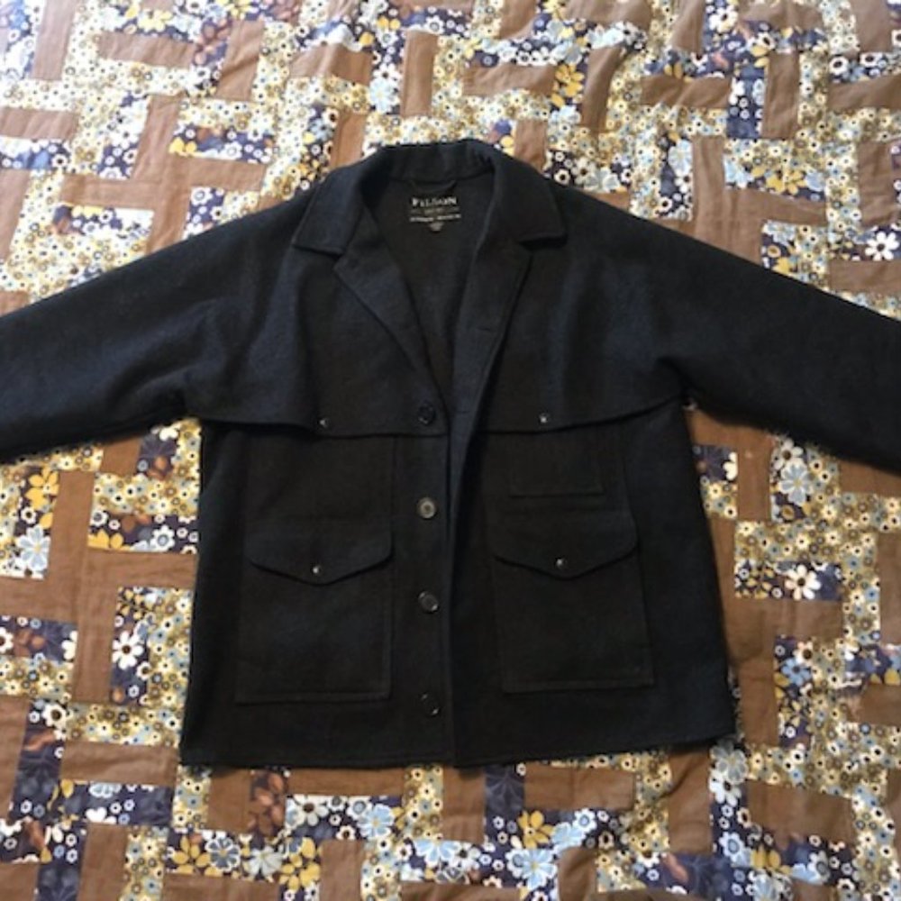 Filson Double Mackinaw 100% Wool Cruiser Jakcet coat size Large Long
